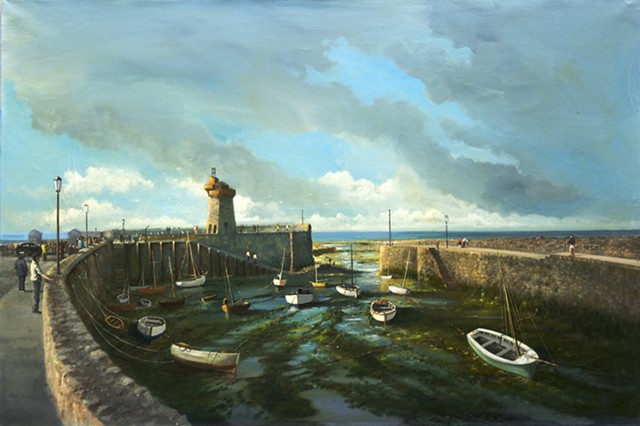 Lynmouth Harbor. N. Devon. UK
