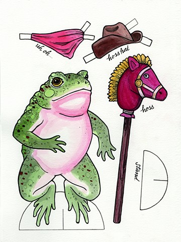 Frog paper doll page 1