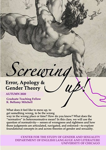 Screwing Up: Error, Apology and Gender Theory