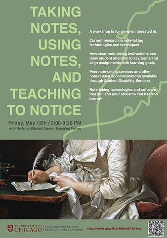 Taking Notes, Using Notes, and Teaching to Notice: A Workshop on Incorporating Note-taking into Assignment Structure and Pedagogy