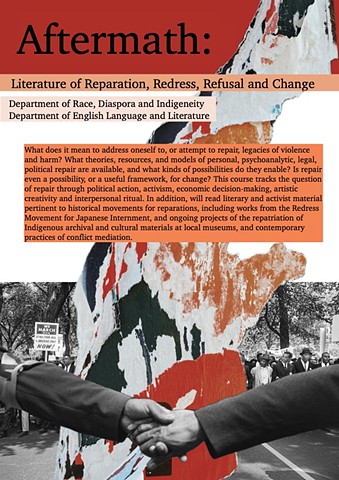 Aftermath: Literature of Reparation, Redress, Refusal and Change