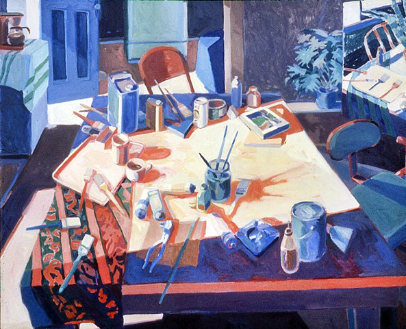 Studio Table - Slant of Warm Sunlight