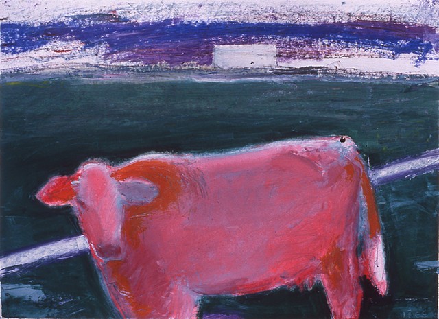Cow Near Drive-In