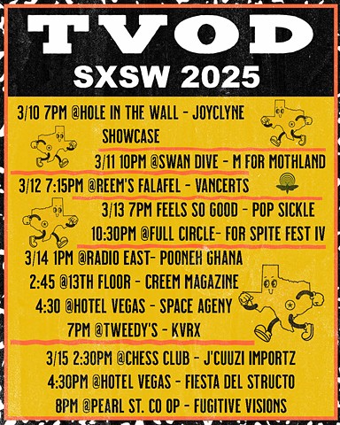SXSW Tour Flyer 