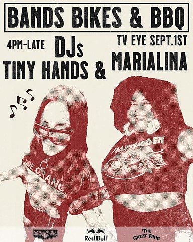 Bands, Bikes, BBQ DJ Flyer