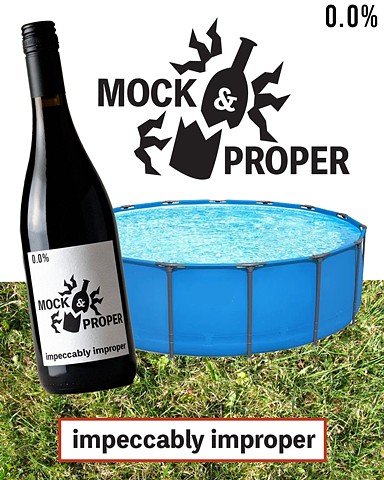 Mock & Proper Wine Logo & Design