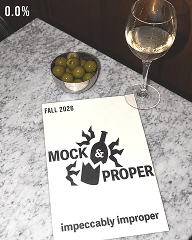 Mock & Proper Wine Logo & Design