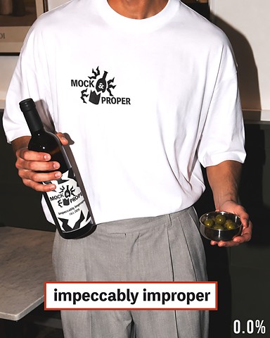 Mock & Proper Wine Logo & Design