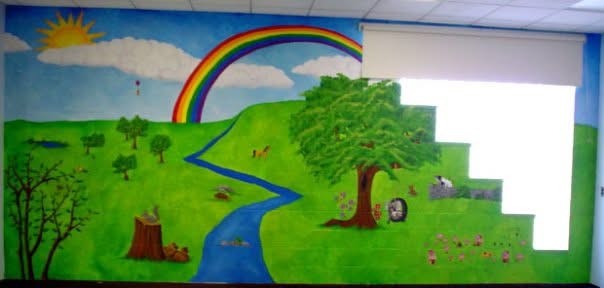 Gym Mural at Campus Preschool 
