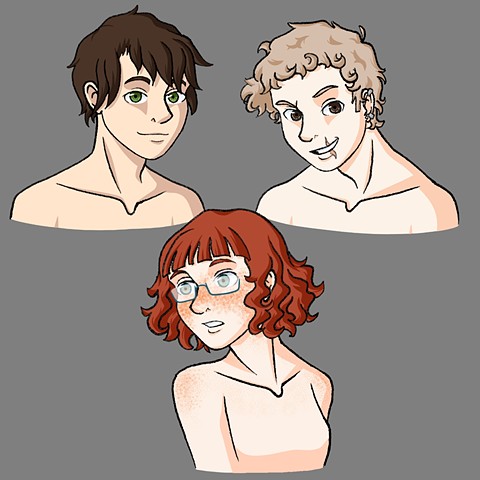 A Wryneck Painted Scarlet - Character Hair Concepts