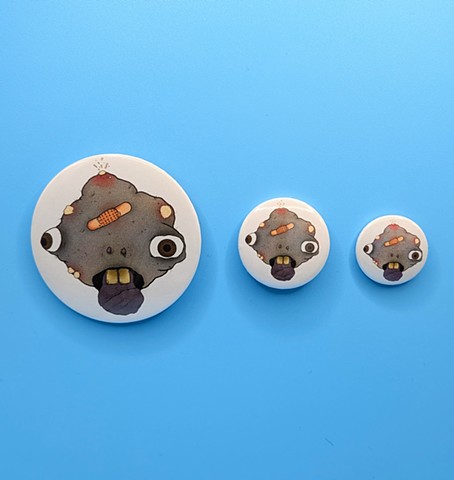 Pimple Kid Design - Metal Badge 