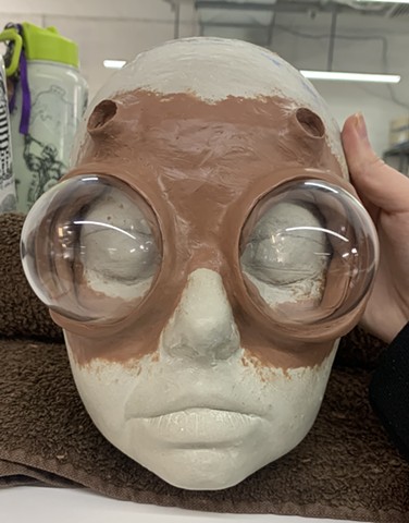 Alien Diner Girl - Prosthetic Sculpt 