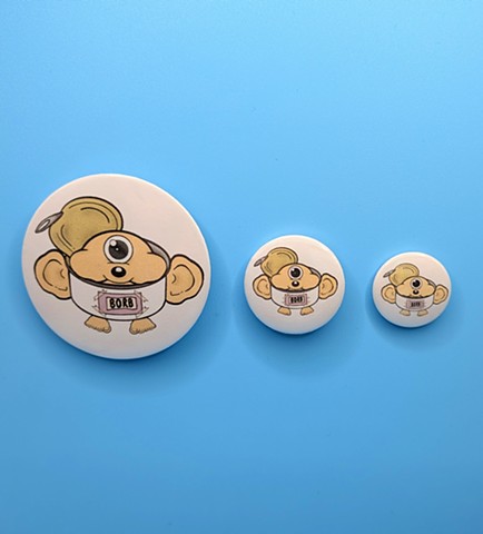 Creature in a Can Design - Metal Badge 