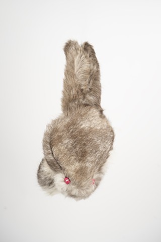 Caribou Fur Toad with Elk Leather Belly and Deerskin Eyes