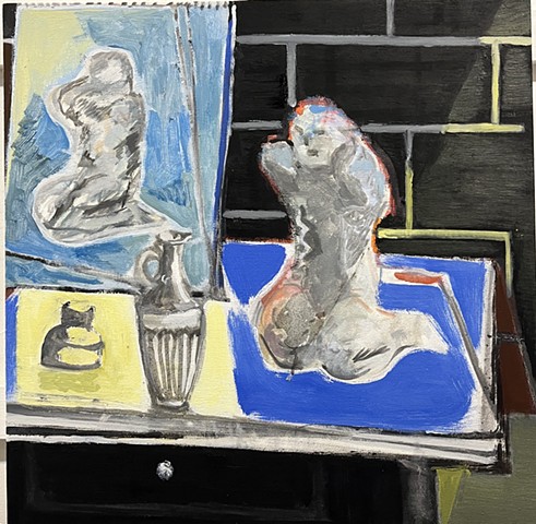 Painting of Painting of a Drawing of a Putto