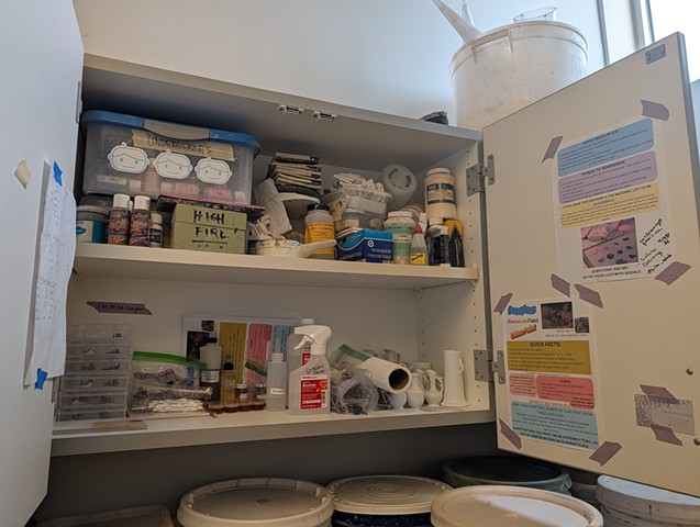 Donated Overglaze Materials, Herron School of Art