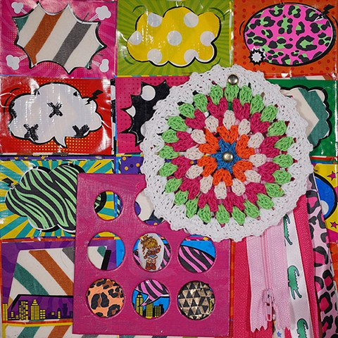 cartoon doily zippers