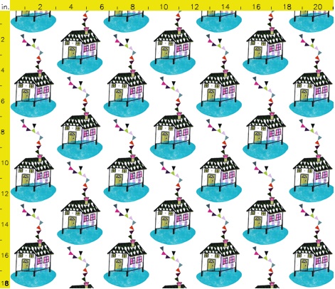 Lake House Fabric Pattern