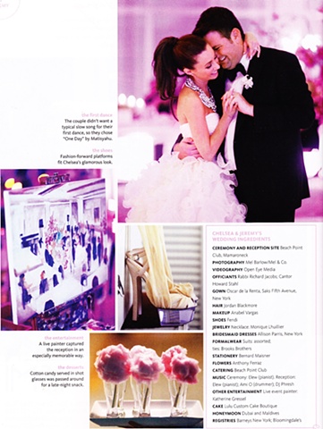 From "The Knot" NYC, Fall/Winter 2012 issue. My painting of Jeremy and Chelsea's wedding at the Beach Point Country Club, Mamaroneck, NY Featured in "14 Perfect Weddings."