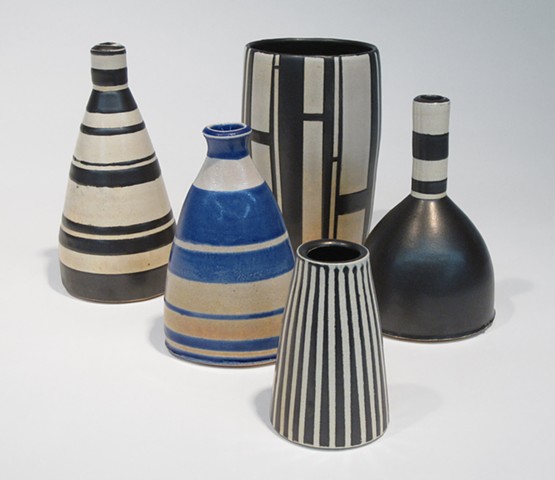 Group of vases up to 8 inches