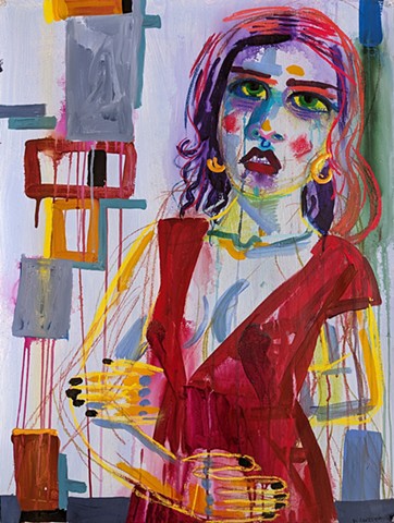 Experiment With Beauty #10 (Portrait of Whitney in Red)