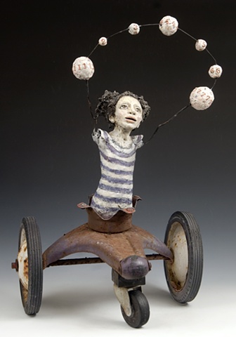 having already mastered the art of juggling in motion, they knew she was destined for greatness