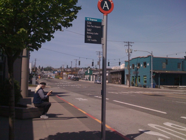 Tacoma Dome Bus Stop