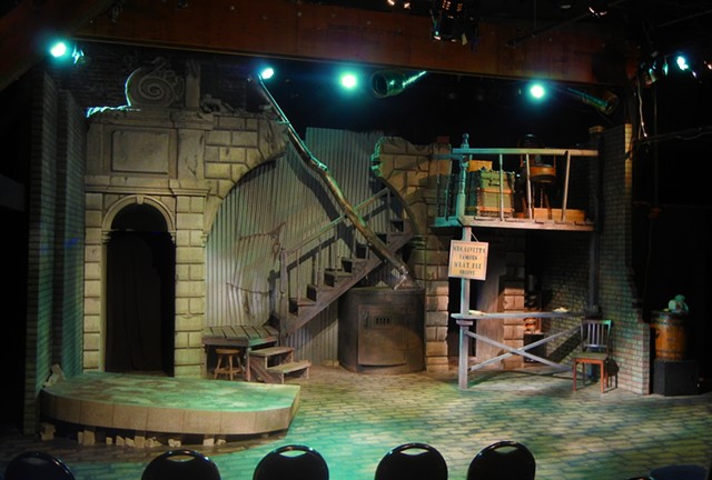 Scenery photo of Landless Theater Company's Sweeny Todd Prog Metal Version 