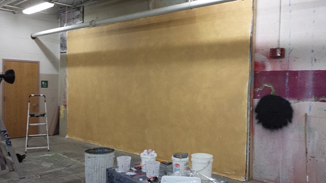 16' x 9' of hand primed cotton duck