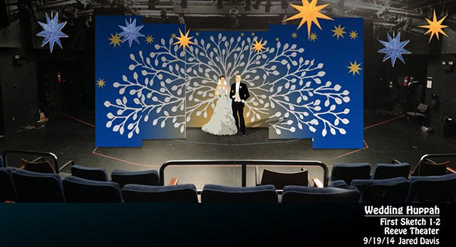 Wedding Set Design in  small Theater