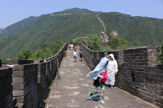 Covered on the Great Wall of China
