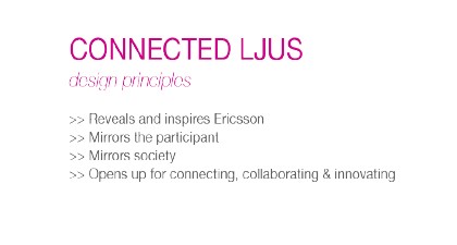 Connected Ljus Design Principles