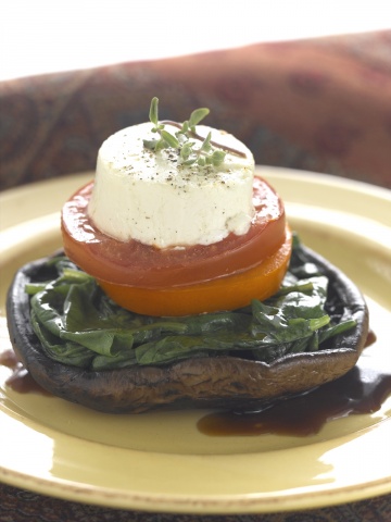 Goat Cheese and Portobello Mushroom Appetizer