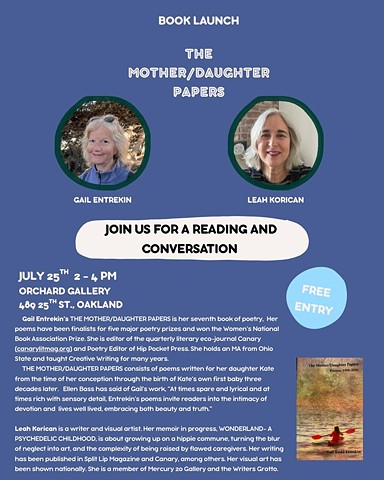 Reading and in Conversation with Poet Gail Entrekin July 25th