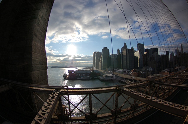 Fisheye View from the Brooklyn Bridge1
