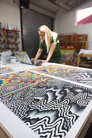 Jen Stark in Los Angeles for Avant Arte