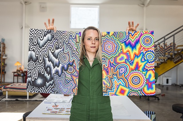 Jen Stark in Los Angeles for Avant Arte