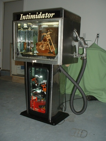 gas pump display case