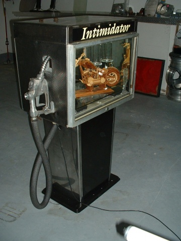 gas pump display case