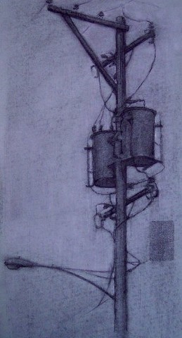 Telephone Pole on South Street in Philadelphia 