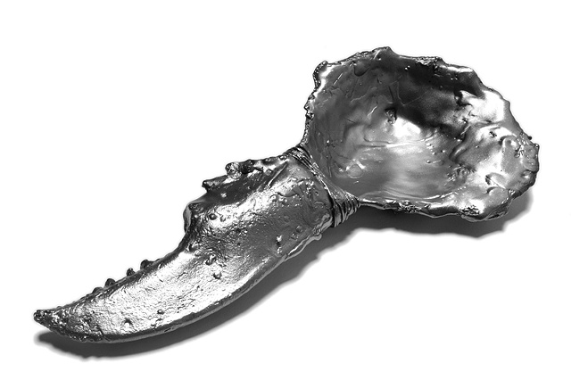 Spoon with Oyster Shell and Lobster Claw