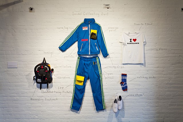 tracksuit, sound collecting suit, recording backpack, hamtramck, detroit, art 