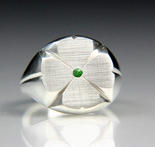 Clover Ring Hand finished production piece made to your size