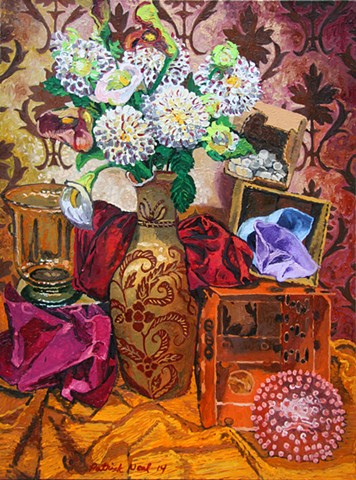 Stilllife (Gold and Purple) (sold)