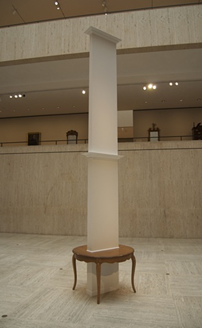 This piece was built specifically for Paige Court in The Chazen Museum of Art