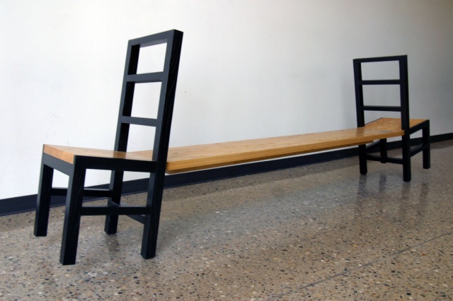 2 chairs Bench