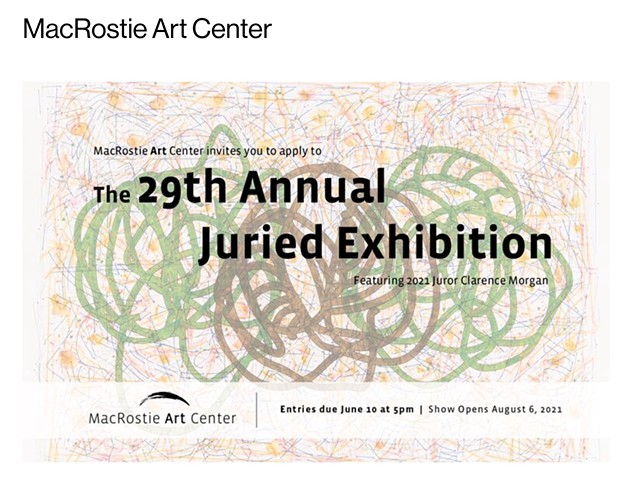 MacRostie Art Center- Annual Juried Exhibition- August 6-Augist 28th