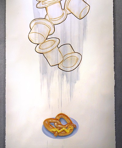mustard and pretzel by michael paulus