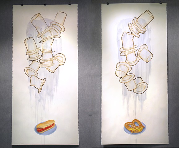 michael paulus painting hotdog