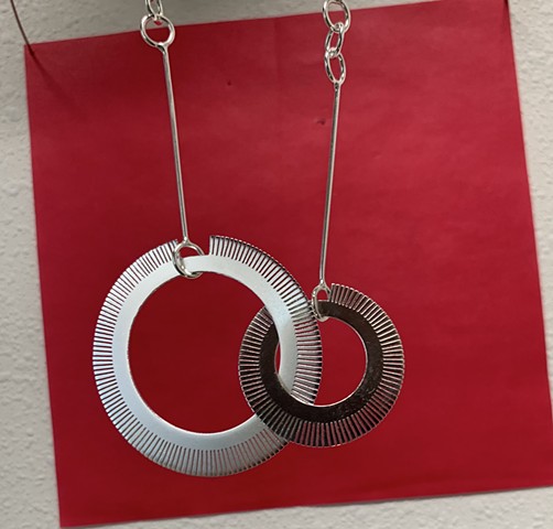 Still water double loop necklace